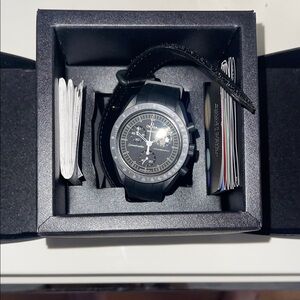 Omega Black Chronograph Watch
